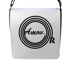 Amour Flap Closure Messenger Bag (l) by WELCOMEshop