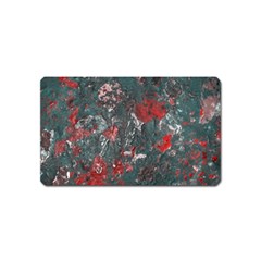 Multicolored Surface Texture Print Magnet (name Card) by dflcprintsclothing