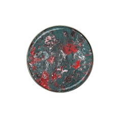 Multicolored Surface Texture Print Hat Clip Ball Marker (4 Pack) by dflcprintsclothing