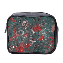 Multicolored Surface Texture Print Mini Toiletries Bag (two Sides) by dflcprintsclothing