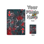 Multicolored Surface Texture Print Playing Cards 54 Designs (Mini) Front - Heart4