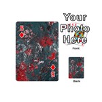 Multicolored Surface Texture Print Playing Cards 54 Designs (Mini) Front - Diamond5