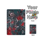 Multicolored Surface Texture Print Playing Cards 54 Designs (Mini) Front - Spade5