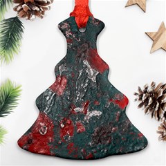 Multicolored Surface Texture Print Christmas Tree Ornament (two Sides) by dflcprintsclothing