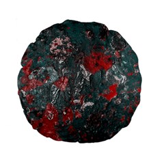 Multicolored Surface Texture Print Standard 15  Premium Flano Round Cushions by dflcprintsclothing