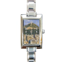 Atenas Aerial View Cityscape Photo Rectangle Italian Charm Watch by dflcprintsclothing