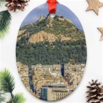 Atenas Aerial View Cityscape Photo Ornament (Oval) Front