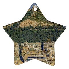 Atenas Aerial View Cityscape Photo Ornament (star) by dflcprintsclothing