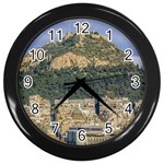 Atenas Aerial View Cityscape Photo Wall Clock (Black) Front