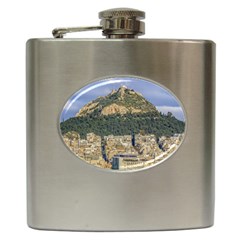 Atenas Aerial View Cityscape Photo Hip Flask (6 Oz) by dflcprintsclothing