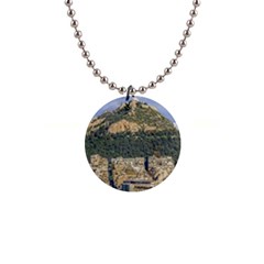 Atenas Aerial View Cityscape Photo 1  Button Necklace by dflcprintsclothing