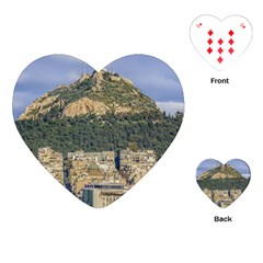 Atenas Aerial View Cityscape Photo Playing Cards Single Design (heart) by dflcprintsclothing