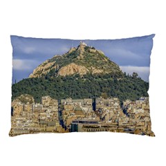 Atenas Aerial View Cityscape Photo Pillow Case by dflcprintsclothing