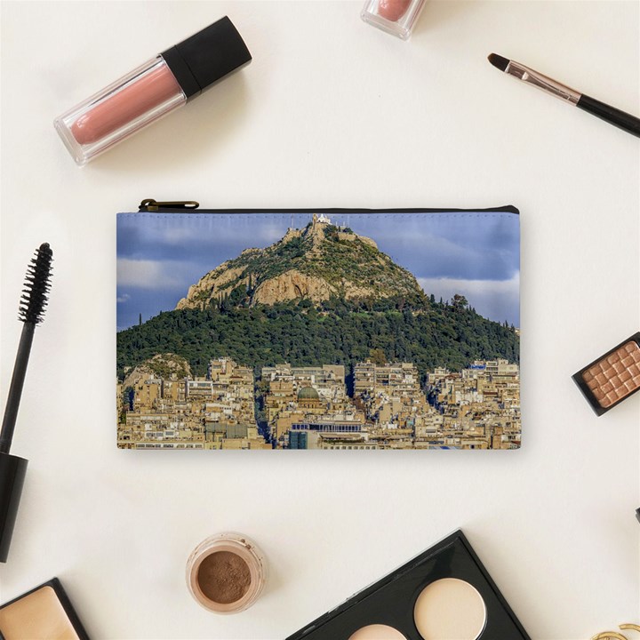 Atenas Aerial View Cityscape Photo Cosmetic Bag (Small)