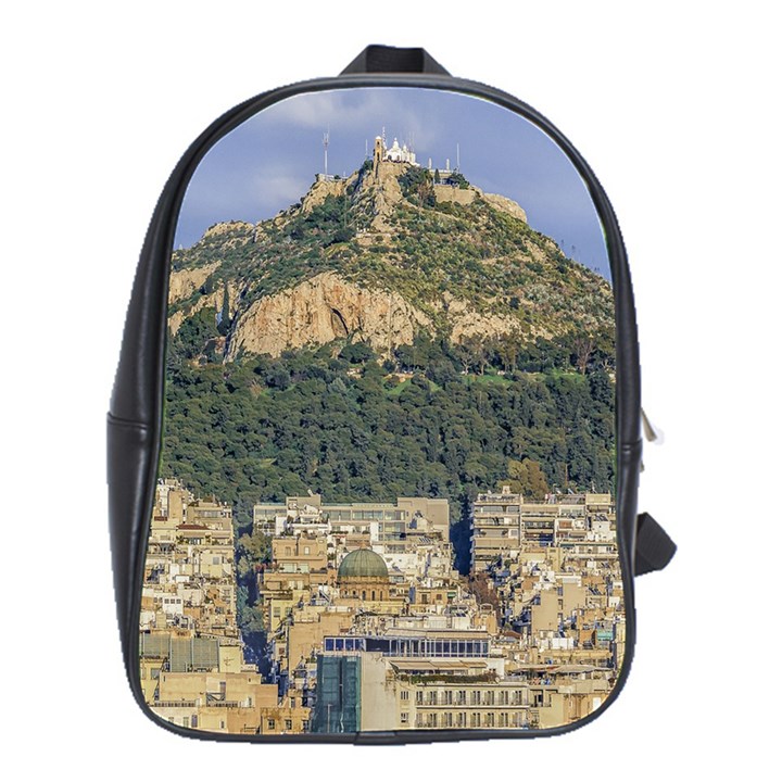 Atenas Aerial View Cityscape Photo School Bag (Large)