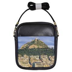 Atenas Aerial View Cityscape Photo Girls Sling Bag by dflcprintsclothing