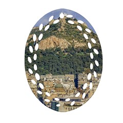 Atenas Aerial View Cityscape Photo Ornament (oval Filigree) by dflcprintsclothing