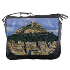 Atenas Aerial View Cityscape Photo Messenger Bag by dflcprintsclothing