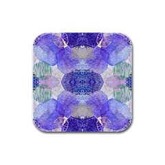 Underwater Vibes Rubber Square Coaster (4 Pack)  by gloriasanchez