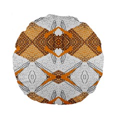 Abstract African Pattern Standard 15  Premium Round Cushions by gloriasanchez