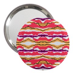 Earth Boho Print 3  Handbag Mirrors