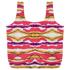 Earth Boho Print Full Print Recycle Bag (xxl)