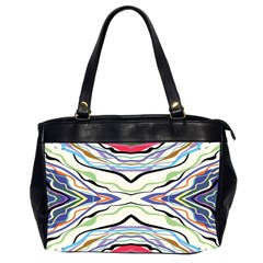 Bohemian Colorful Pattern B Oversize Office Handbag (2 Sides) by gloriasanchez