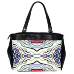 Bohemian Colorful Pattern B Oversize Office Handbag (2 Sides) Back