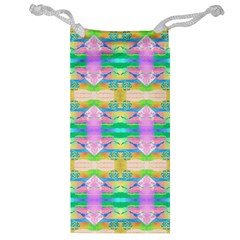 Colorful Neon Pattern  Jewelry Bag by gloriasanchez