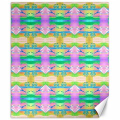 Colorful Neon Pattern  Canvas 20  X 24  by gloriasanchez