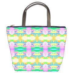 Colorful Neon Pattern  Bucket Bag