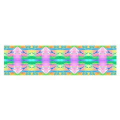 Colorful Neon Pattern  Satin Scarf (oblong) by gloriasanchez