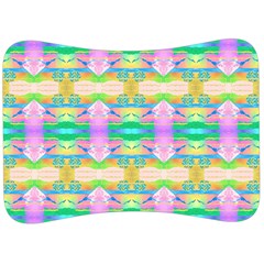 Colorful Neon Pattern  Velour Seat Head Rest Cushion by gloriasanchez