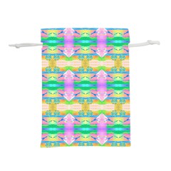 Colorful Neon Pattern  Lightweight Drawstring Pouch (l) by gloriasanchez