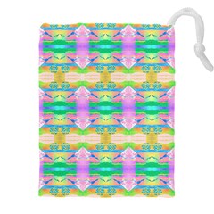 Colorful Neon Pattern  Drawstring Pouch (5xl)