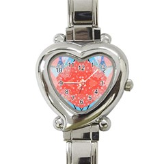 Chic Boho Print E Heart Italian Charm Watch by gloriasanchez