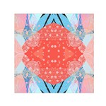 Chic Boho Print E Small Satin Scarf (Square) Front