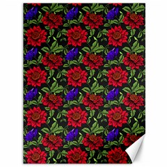 Spanish Passion Floral Pattern Canvas 36  X 48  by gloriasanchez