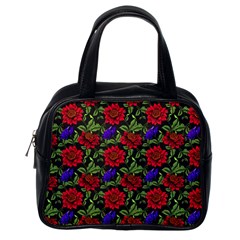 Spanish Passion Floral Pattern Classic Handbag (one Side) by gloriasanchez