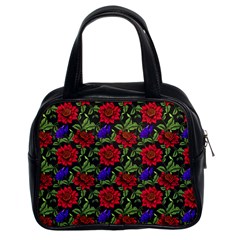 Spanish Passion Floral Pattern Classic Handbag (two Sides) by gloriasanchez