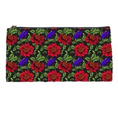 Spanish Passion Floral Pattern Pencil Case by gloriasanchez