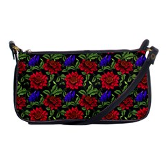 Spanish Passion Floral Pattern Shoulder Clutch Bag by gloriasanchez