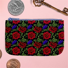 Spanish Passion Floral Pattern Large Coin Purse by gloriasanchez