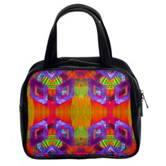 Glitch Futuristic Punk  Classic Handbag (two Sides) by gloriasanchez