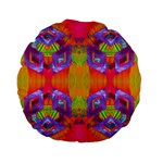 Glitch Futuristic Punk  Standard 15  Premium Flano Round Cushions Front