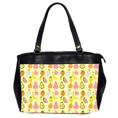 Tropical Fruits Pattern  Oversize Office Handbag (2 Sides) by gloriasanchez