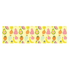 Tropical Fruits Pattern  Satin Scarf (oblong) by gloriasanchez