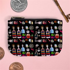 Drawing Collage Black Mini Coin Purse by snowwhitegirl