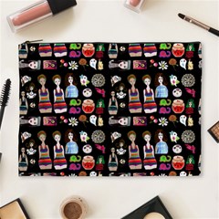 Drawing Collage Black Cosmetic Bag (xl) by snowwhitegirl