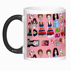 Drawing Collage Pink Morph Mugs